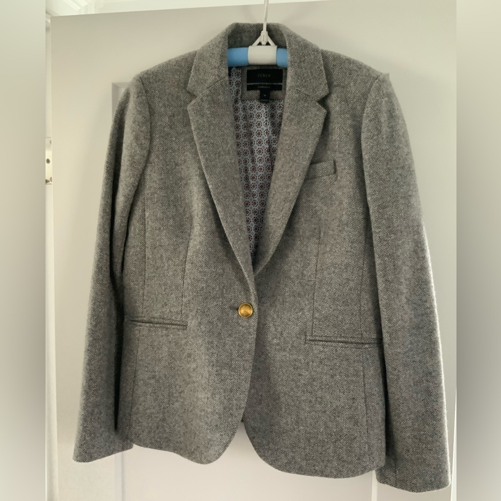 J.Crew Campbell Gray Wool Blazer